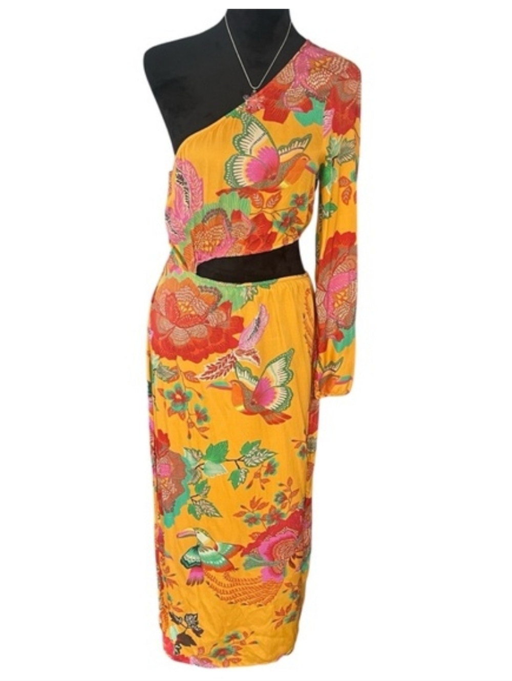 Farm Rio One-Shoulder Maxi Dress - Picture 3 of 7